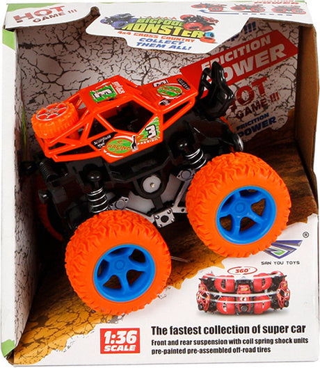 Toys Amsterdam monster truck bigfoot junior 9 cm orange