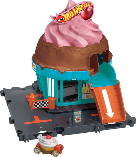 Hot Wheels City Center Playset - Tourbillon de crème glacée - Partie piste - Extension