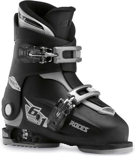 Roces - idea up - chaussures de ski - enfants - 19,0-22,0 (30-35) - noir - argent