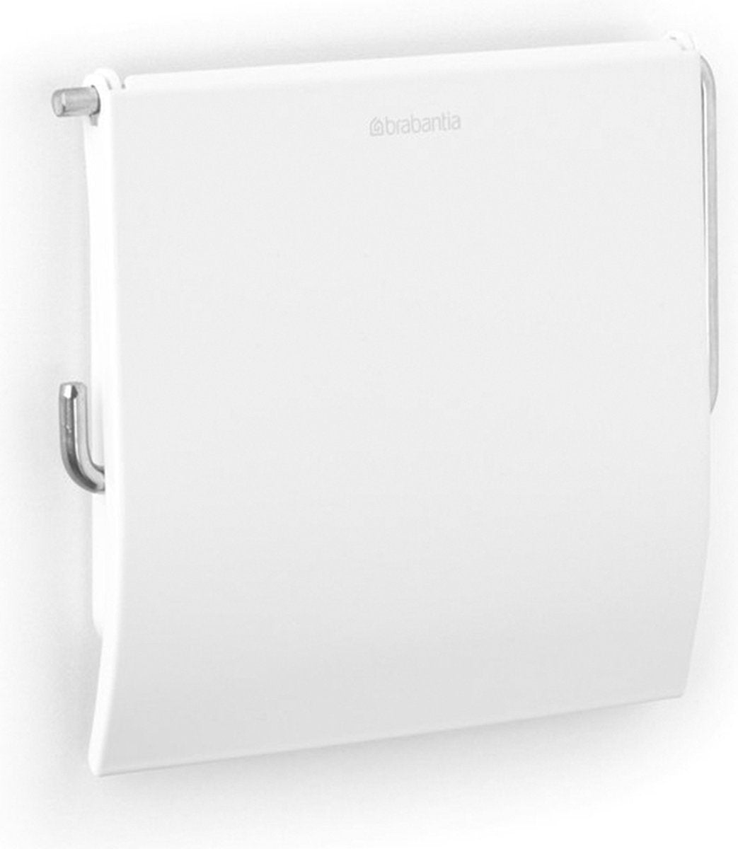 Brabantia renouveler le porte-rouleau de papier toilette avec rabat - blanc