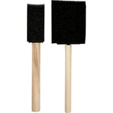 Pinceaux en mousse Creativ company, l: 15,5-16 cm, l: 25+50 mm, 2 pièces 1 boîte