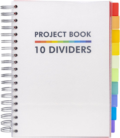 Livre de projets Pukka pad pukka blanc ligne b5 10 onglets 400 pages