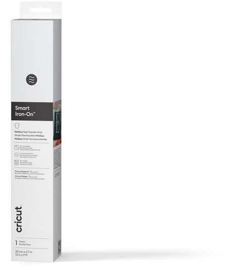 Cricut smart iron-on™ wit, geen mat nodig – vinyl voor hittetransfers (91,4 cm)