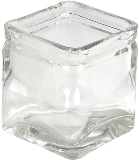 Verre carré Creativ company, h : 8 cm, dimensions 7,5x7,5 cm, 12 pièces 1 boîte