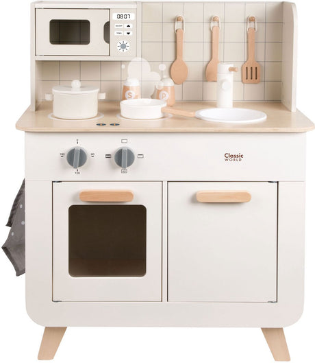 Cuisine de jeu de chef en bois du monde classique, 11 pièces.