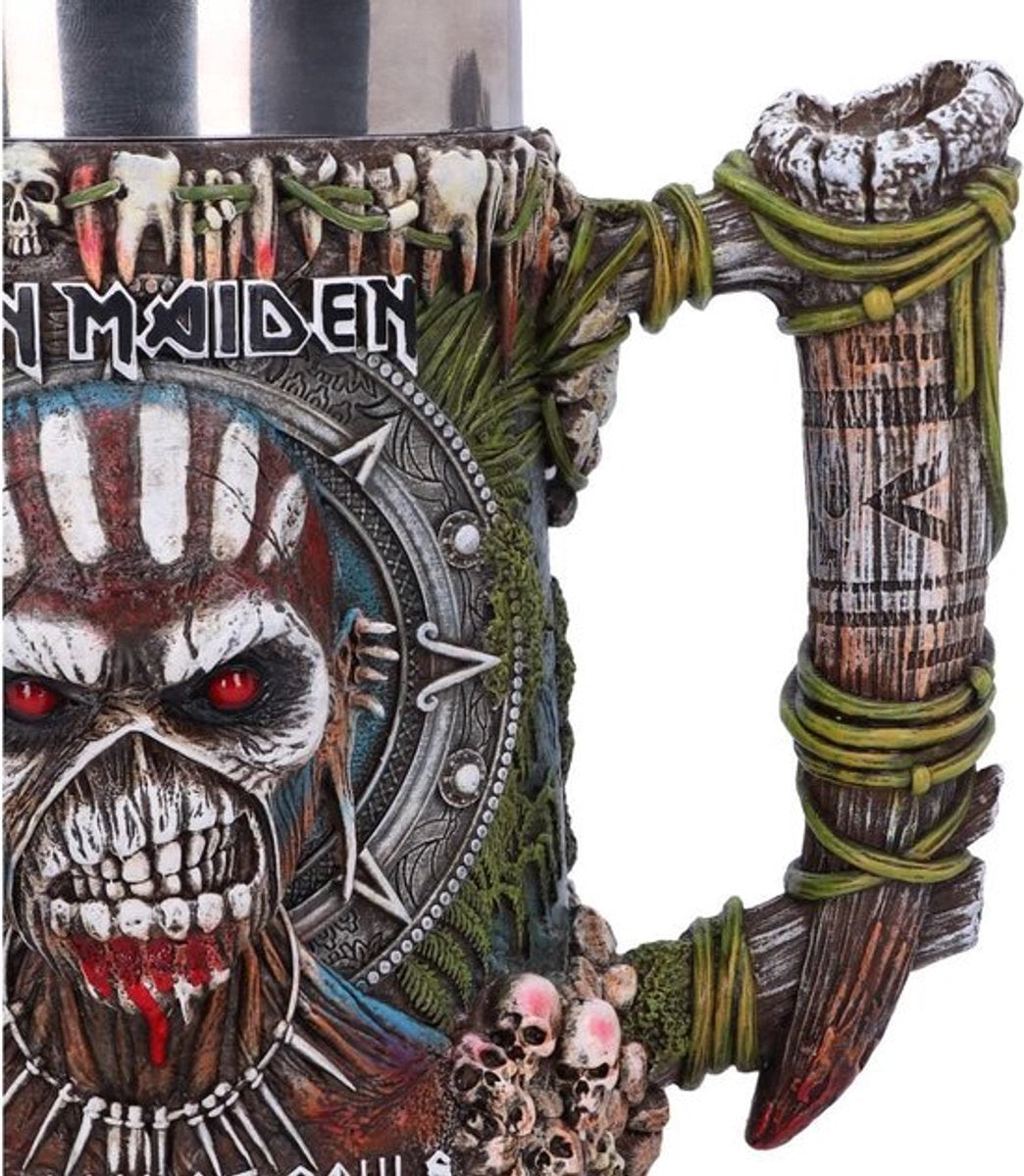 Nemesis now - iron maiden - livre des âmes - chope à bière - 17,5 cm