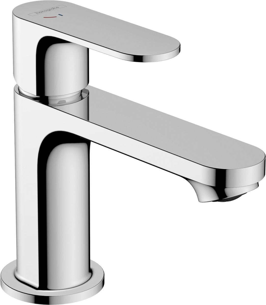 Hansgrohe rebris s - mitigeur de lavabo - commande à levier unique - démarrage à froid à économie d'énergie - sans vidage - taille 80 mm - chrome