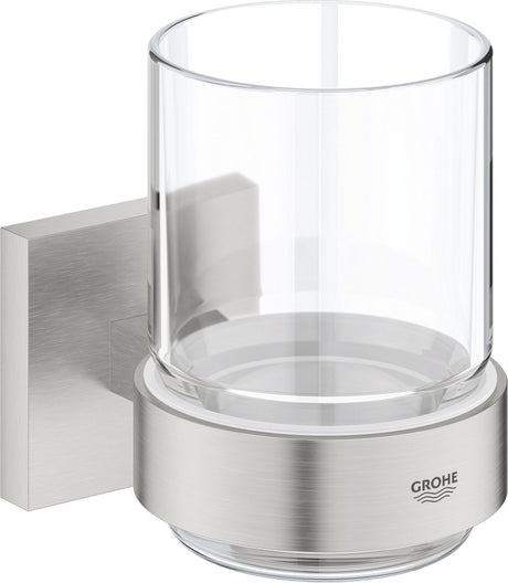 Grohe start cube verre avec support - supersteel (aspect inox) 41097dc0