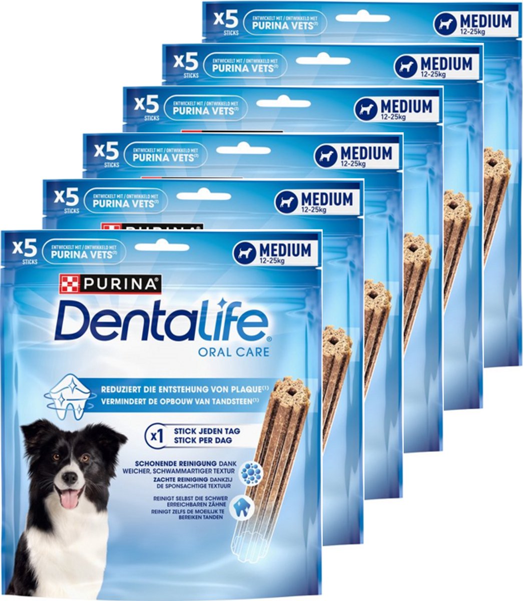 Dentalife Daily Oral Care Medium - Snacks pour chiens - Poulet - 6 x 115 g