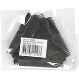 Creativ company peigne en caoutchouc texturé, taille 9 cm, noir, 3 pièces 1 boîte