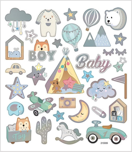 Crétiv Company Stickers Baby Boy, 1 feuille