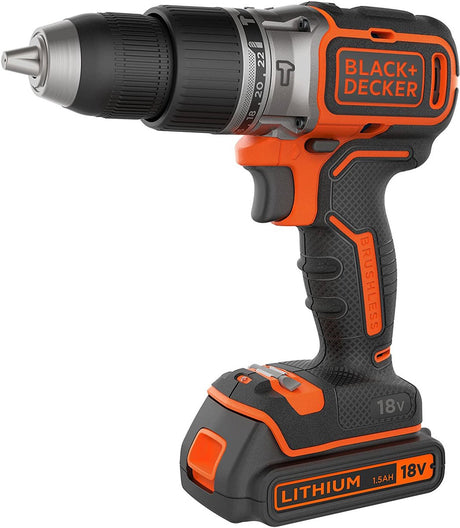 Perceuse à percussion sans fil Black+decker. bl188ko 18v