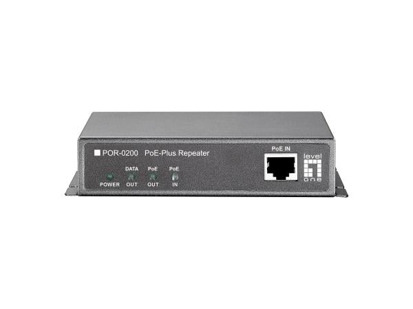 Répéteur réseau Ethernet rapide Levelone por-0200, 2x fe, poe-plus 802.3at, 200m