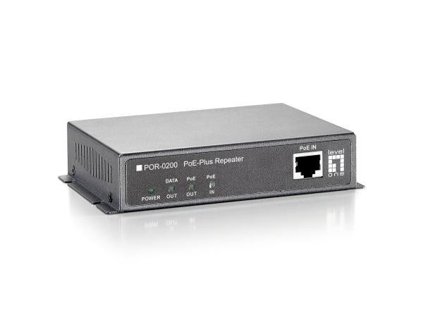 Répéteur réseau Ethernet rapide Levelone por-0200, 2x fe, poe-plus 802.3at, 200m