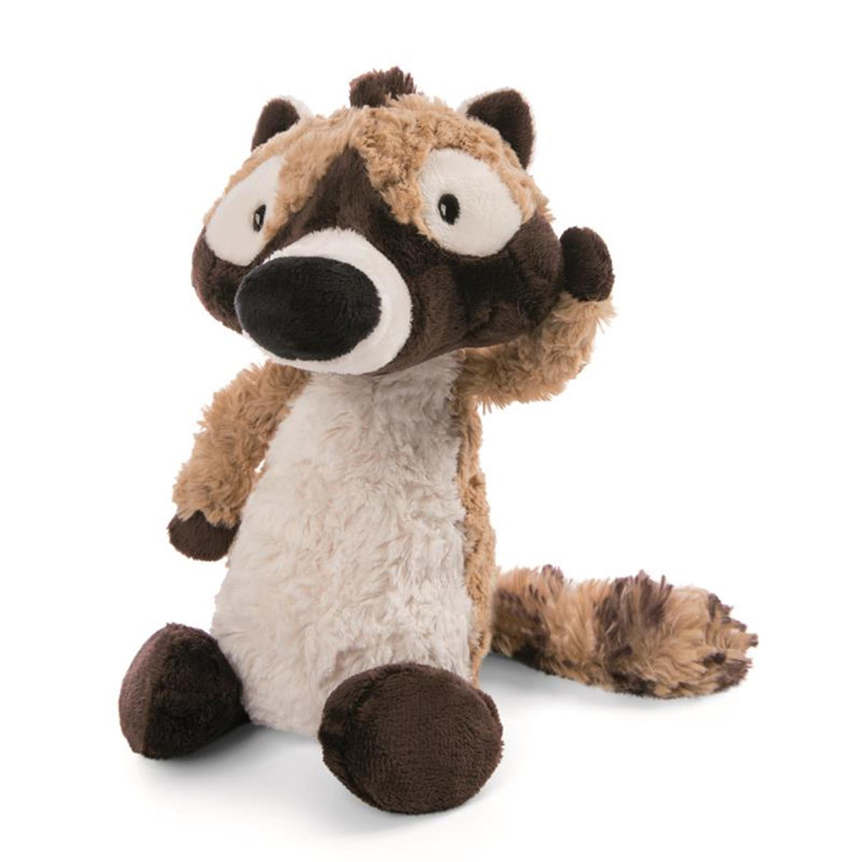Nici peluche amis sauvages coati coaty 25cm collection verte