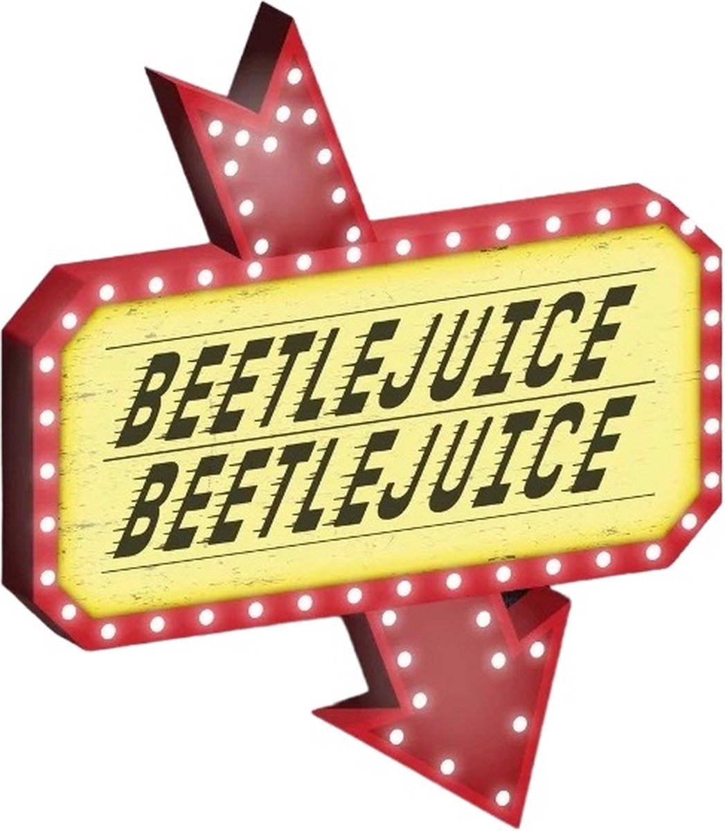 Lampe d'accentuation icône Paladone Beetlejuice – marchandise sous licence officielle du film d'horreur rétro emblématique, décoration de chambre effrayante et cadeau, accessoire de chambre gothique et lampe de nuit pour tous les âges –