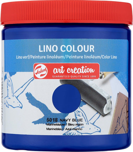Talens art creation lino verf pot 250 ml marineblauw 5018