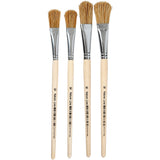 Pinceaux à laque Creativ company, taille 10+16, l : 13-18 mm, l : 13-17 cm, plats, 4 pièces 1 boîte