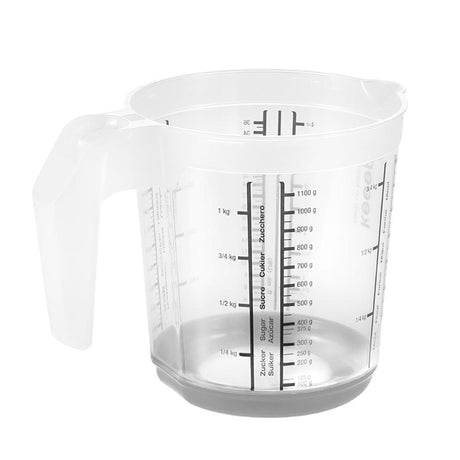 Keeper verre doseur antidérapant 1l gris