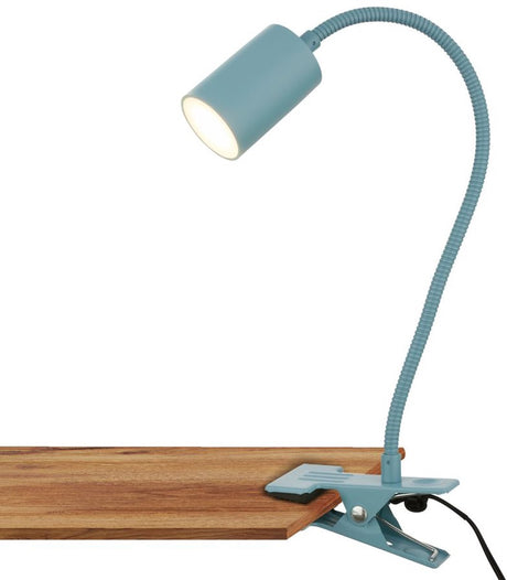 Briloner fleks – lampe de bureau – lampe à pince – inclinable à pince – spot à pince avec lumière blanc chaud – 3,5w – bleu – 40x10x6cm