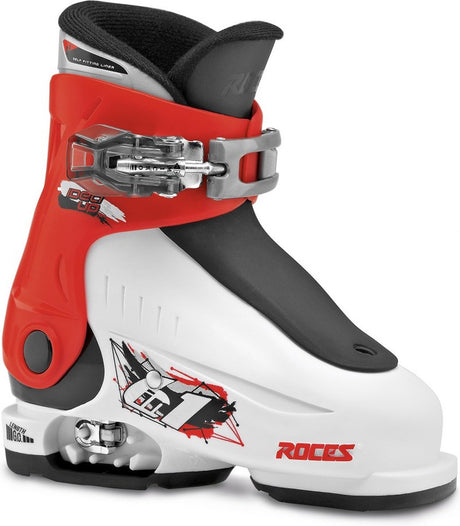 Roces - chaussures de ski idea up - 16,0-18,5 (25-29) - blanc rouge noir