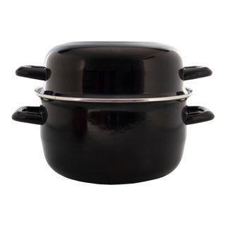 No brand moule à moules émaillée 24 cm noir