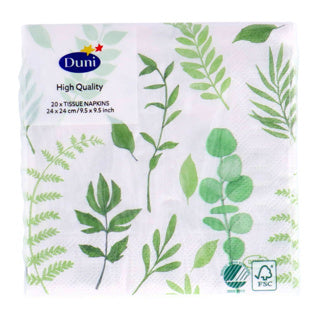 Serviettes Duni verdure 24x24 cm | 12 pièces