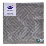 Serviettes Duni mosaïque granit gris 33x33 cm | 12 pièces
