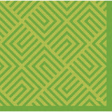 Serviettes Duni mosaïque kiwi 40x40 cm | 12 pièces