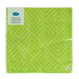 Serviettes Duni mosaïque kiwi 40x40 cm | 12 pièces