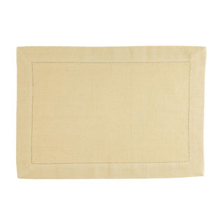 Set de table Linen more indi pampas jaune 35 x 50 cm lot de 4