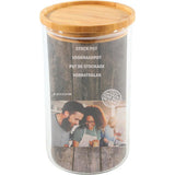 Pot de conservation 10x17,5cm couvercle bambou empilable