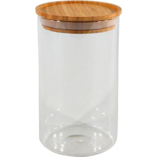 Pot de conservation 10x17,5cm couvercle bambou empilable