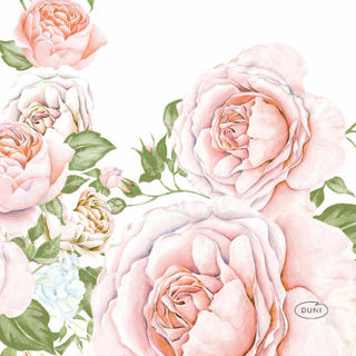 Serviettes Duni gloire rose 24x24 cm | 12 pièces