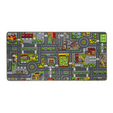 Tapis d'éveil duoplay réversible ville et ferme, 67x100cm