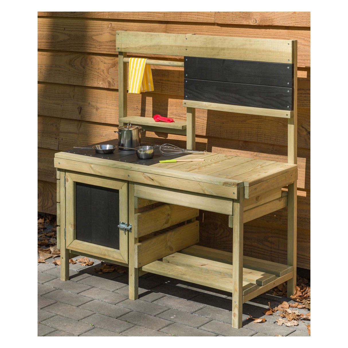 Cuisine de jeu en bois oscillant pour l'extérieur