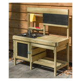 Cuisine de jeu en bois oscillant pour l'extérieur