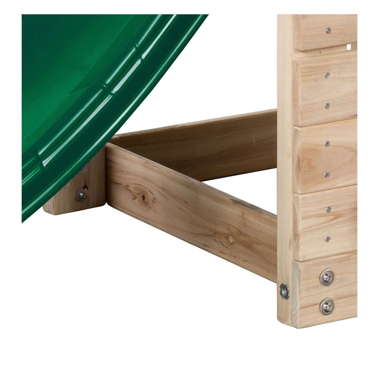 Swingking Mari Small Playground avec Slide Hout Naturel Green