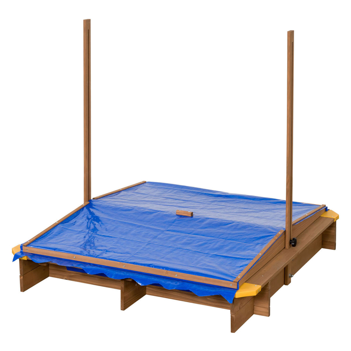 Swingking Swinging Wooden Sandpit med vannbrett og deksler