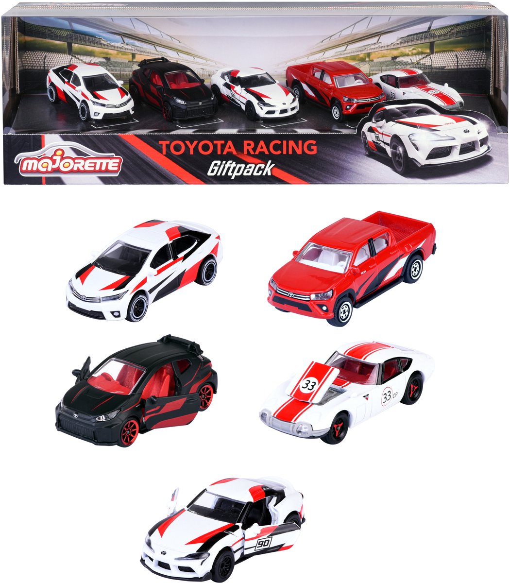 Gift-Giftpack des voitures de course de course de rat de course de toyota toyota, 5e.
