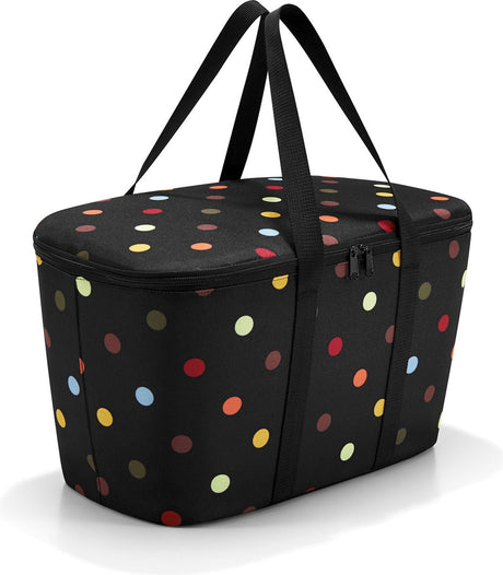 Sac isotherme Reisenthel coolerbag - polyester avec doublure en aluminium - 20l - points noirs