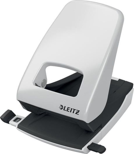 Perforatrice de bureau Leitz nexxt - perfore jusqu'à 40 feuilles - pour dossiers et classeurs à anneaux - gris