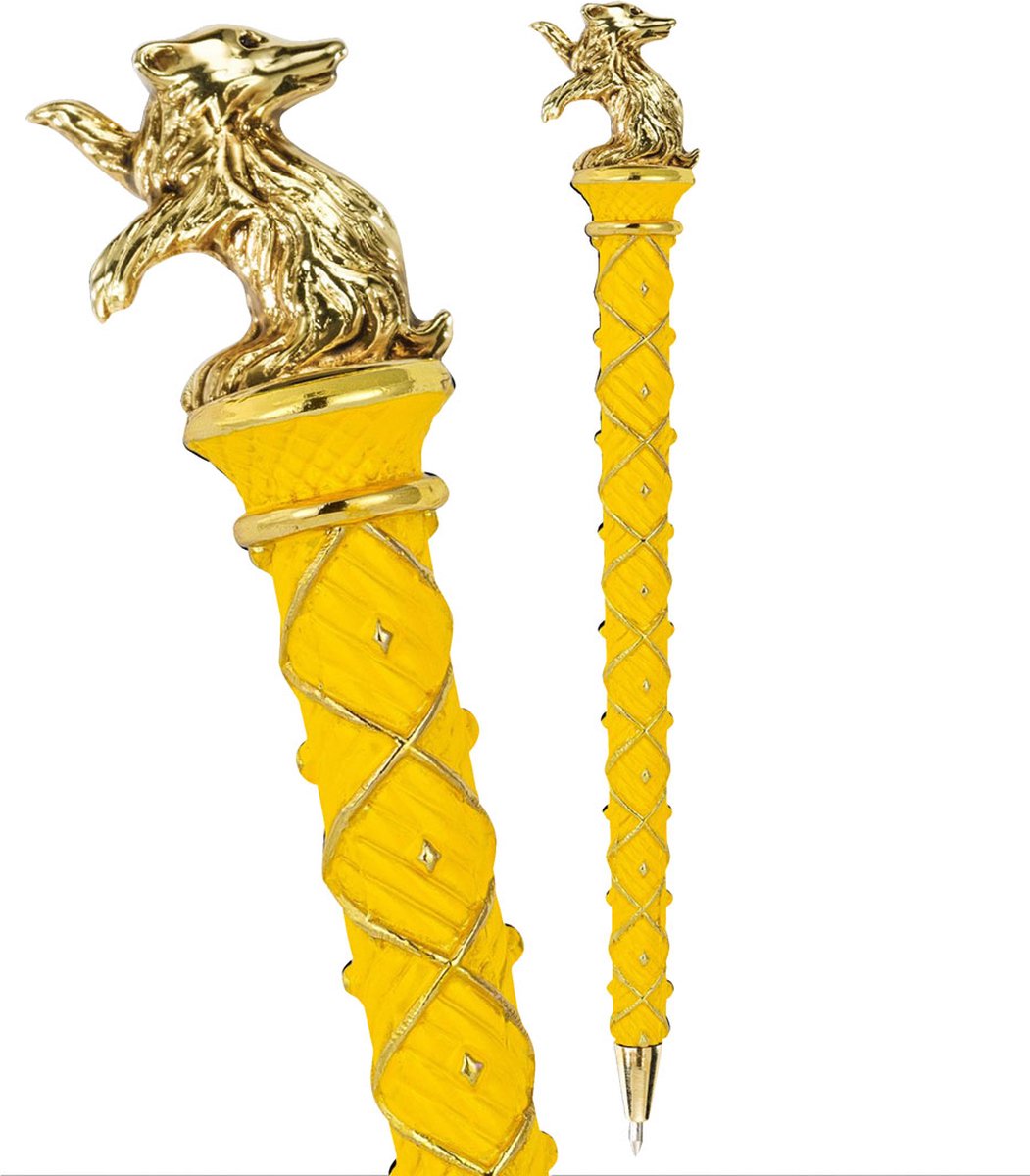 Stylo Poufsouffle de la collection noble - argent plaqué or