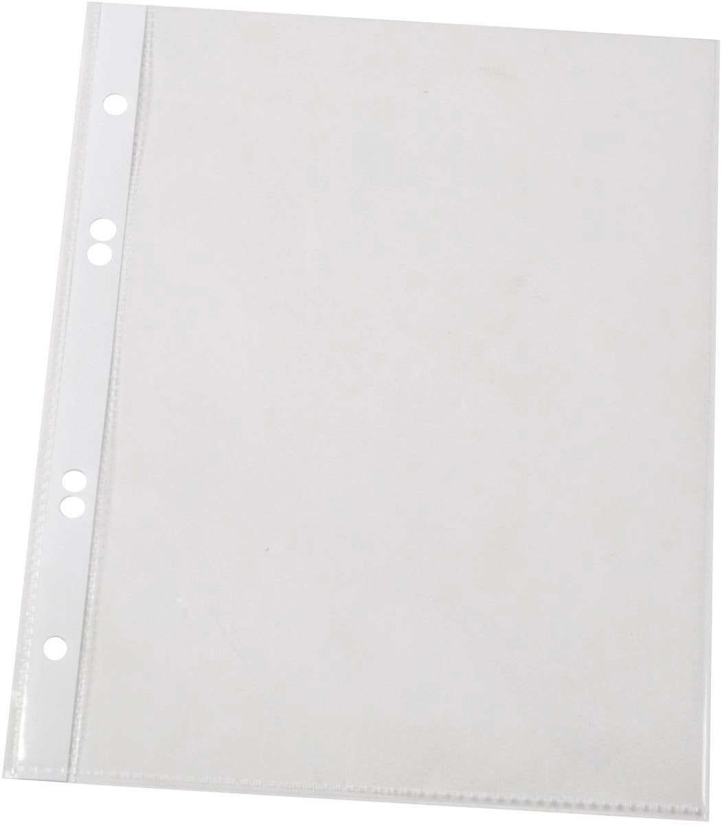 Q-connect show bag perforé a5 perforation 4 trous transparent 100 microns paquet de 100 pièces