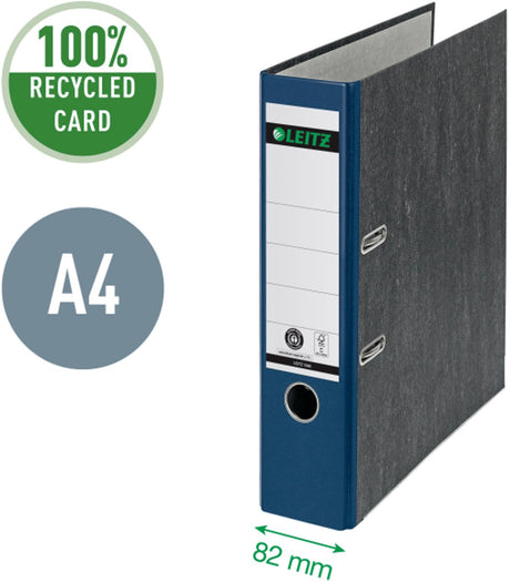Dossier Leitz 180° nuageux a4 - 80mm - 100% recyclé - bleu - 3 pièces