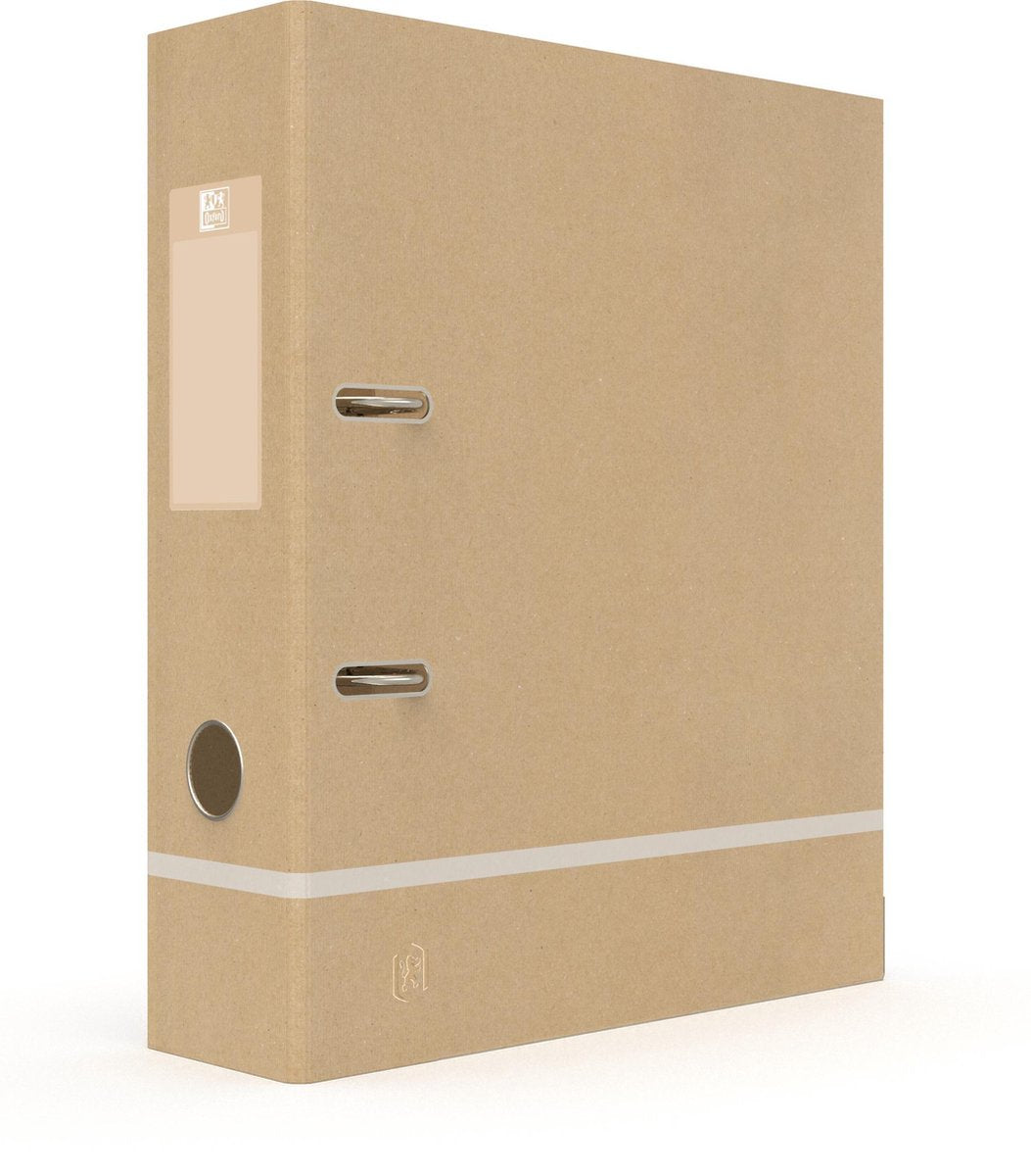 Oxford touareg - classeur - a4 - 80mm - carton - blanc naturel