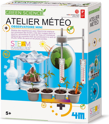 4m science et jeux - construisez votre propre station météo - météorologie - kidzlabs - science verte - 5+