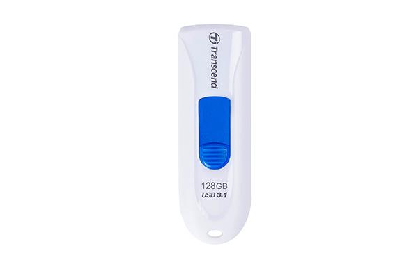 Transcend ts128gjf790w jetflash 790 clé USB, 128 go, USB3.0, diapositive sans capuchon, 90 45 mo s, blanc