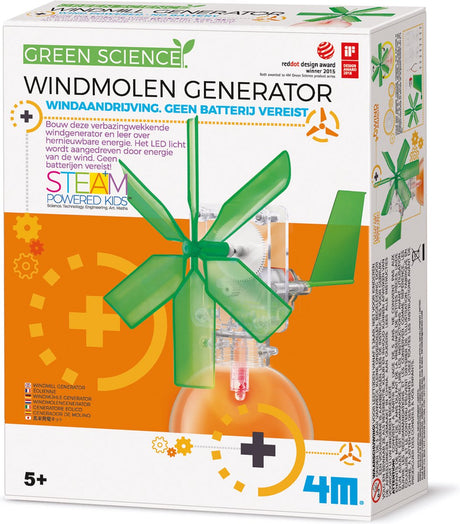 4m kidzlabs green science - moulin à vent à faire soi-même