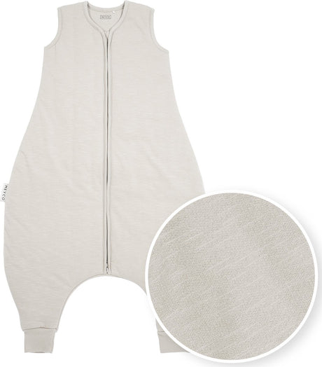 Meyco baby slub pull d'hiver pour bébé - grège - 80 cm - 2,0 tog